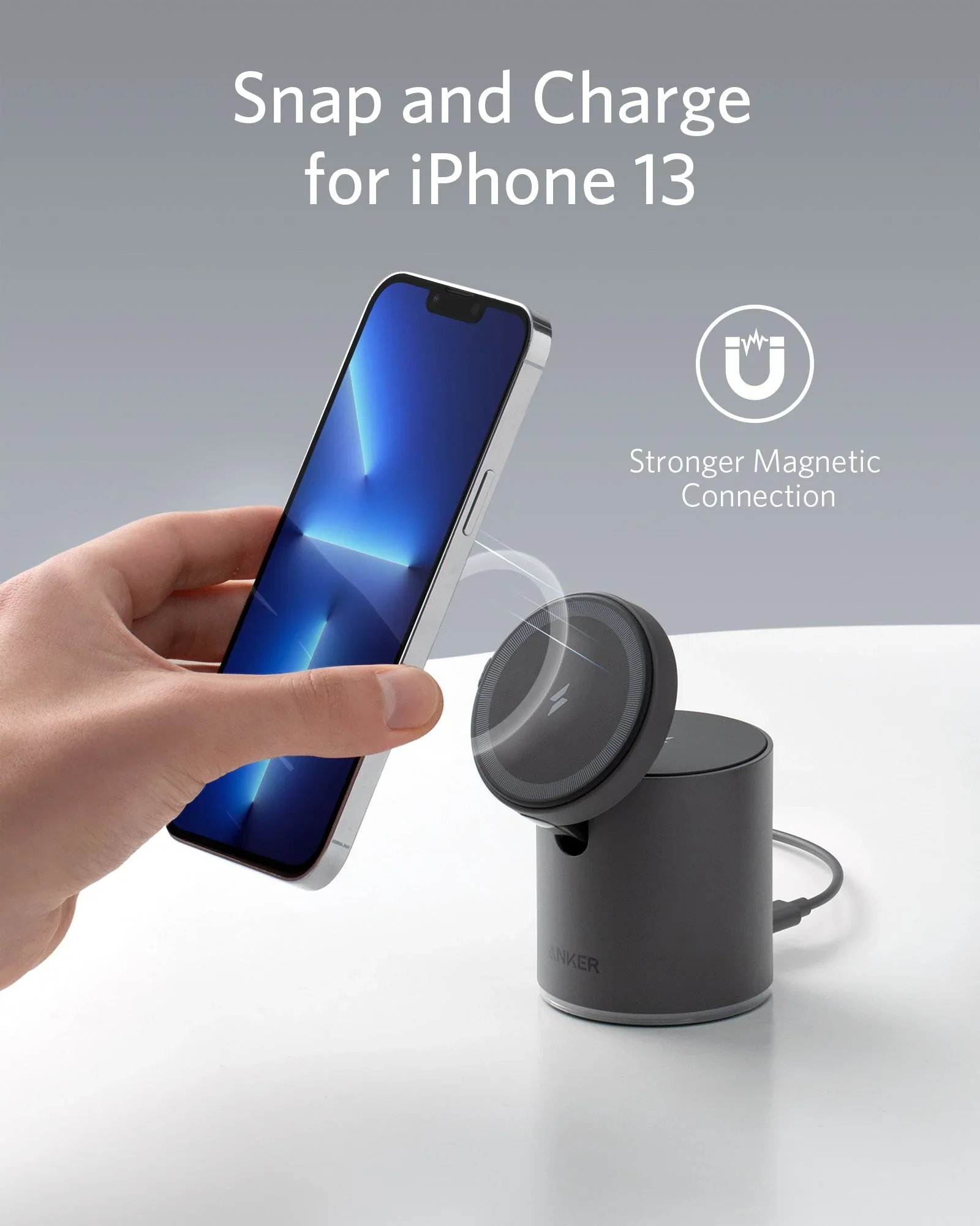 Anker 623 Magnetic Wireless Charger (MagGo) - Image 2