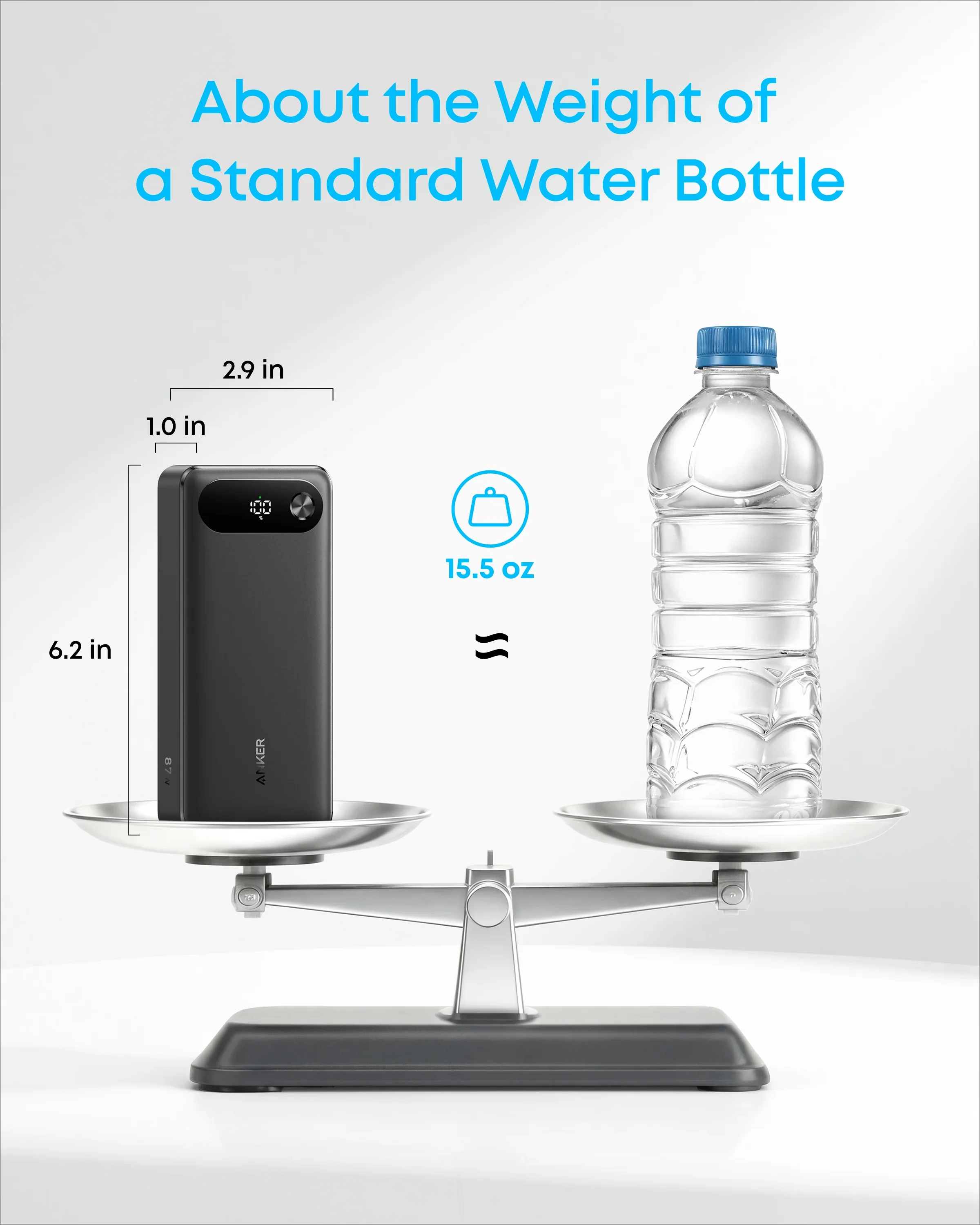 Anker Power Bank 20K, 87W, Built-In USB-C Cable - Image 5