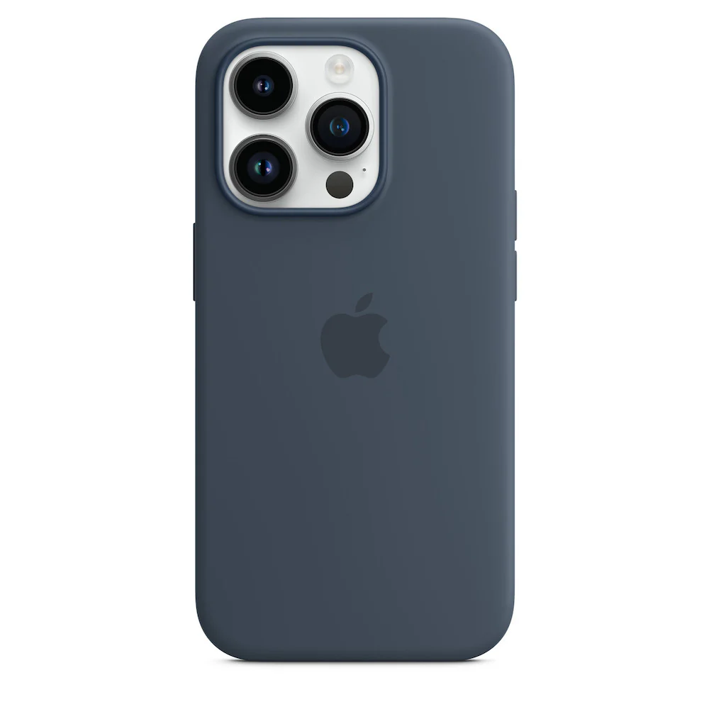 Apple iPhone 14 Pro Max Silicone Case with MagSafe - Storm Blue - Image 2