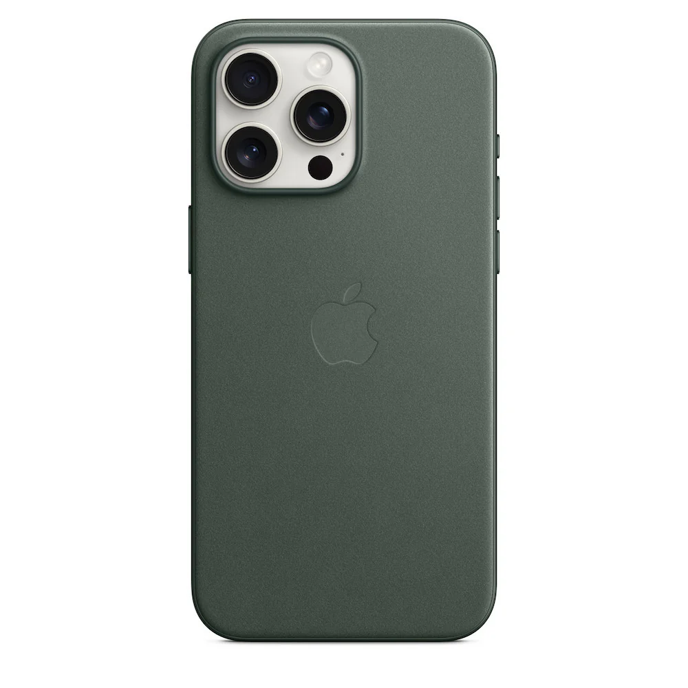 Apple iPhone 15 Pro FineWoven Case with MagSafe - Evergreen - Image 3