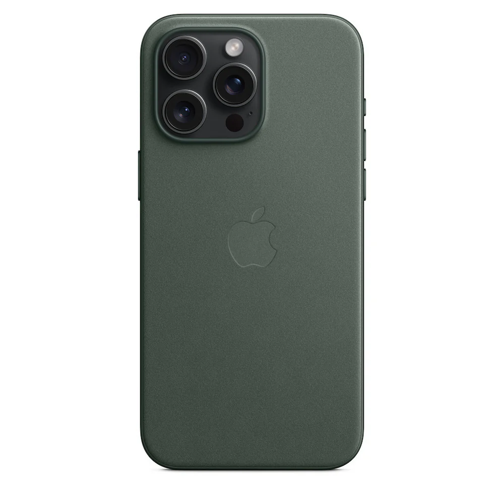 Apple iPhone 15 Pro FineWoven Case with MagSafe - Evergreen - Image 4