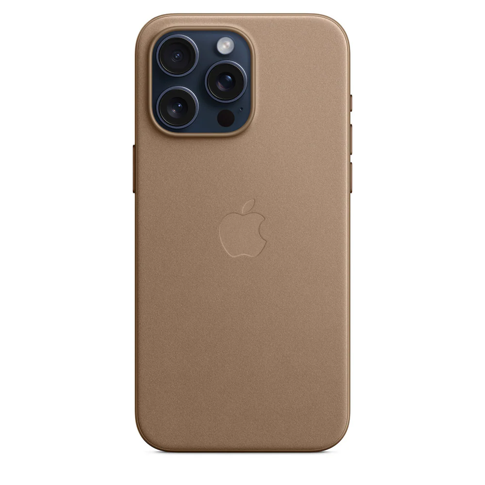 Apple iPhone 15 Pro FineWoven Case with MagSafe - Taupe - Image 3