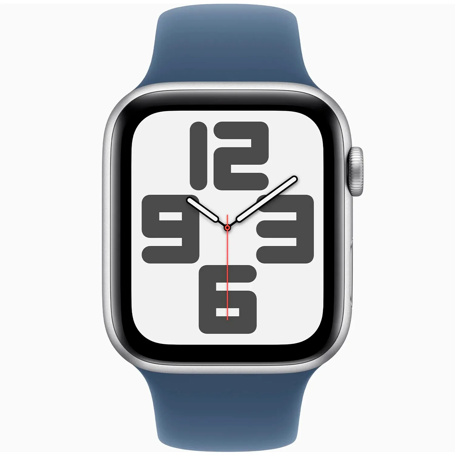 Apple Watch SE GPS 44mm Silver Aluminium Case with With Blue Sport Band
