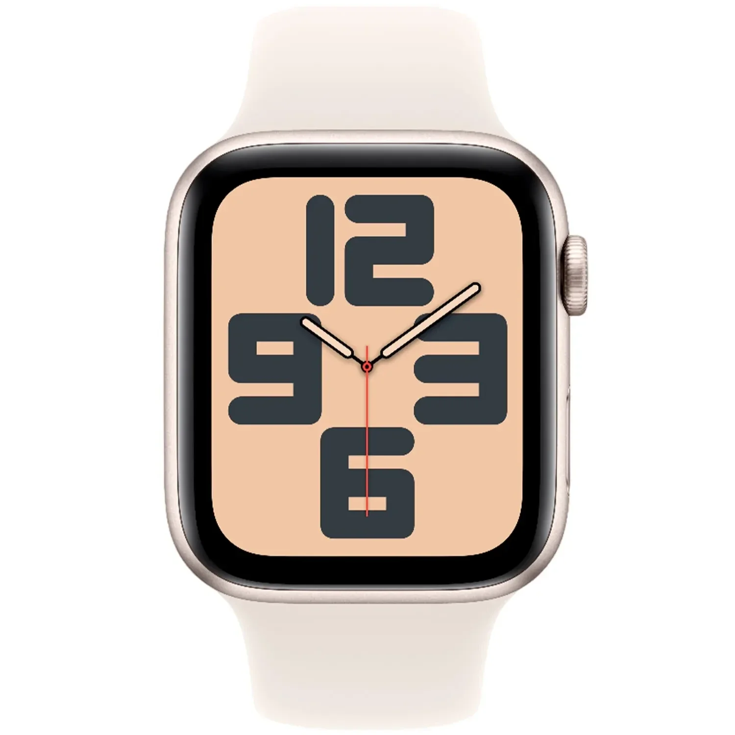 Apple Watch SE GPS 44mm Starlight Aluminium Case with With Starlight Sport Band - Image 2