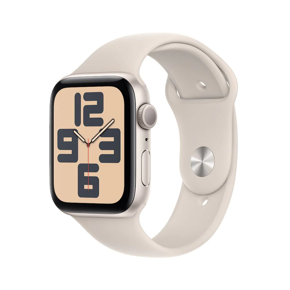 Apple Watch SE GPS 44mm Starlight Aluminium Case with Starlight Sport Band
