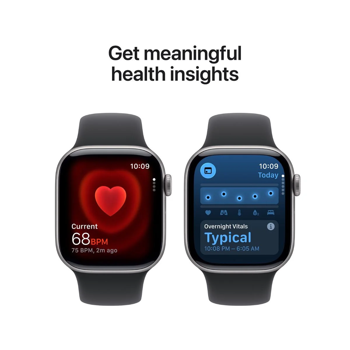 Apple Watch Series 11 46MM Space Grey Aluminium Case with Black Sport Band - Image 3