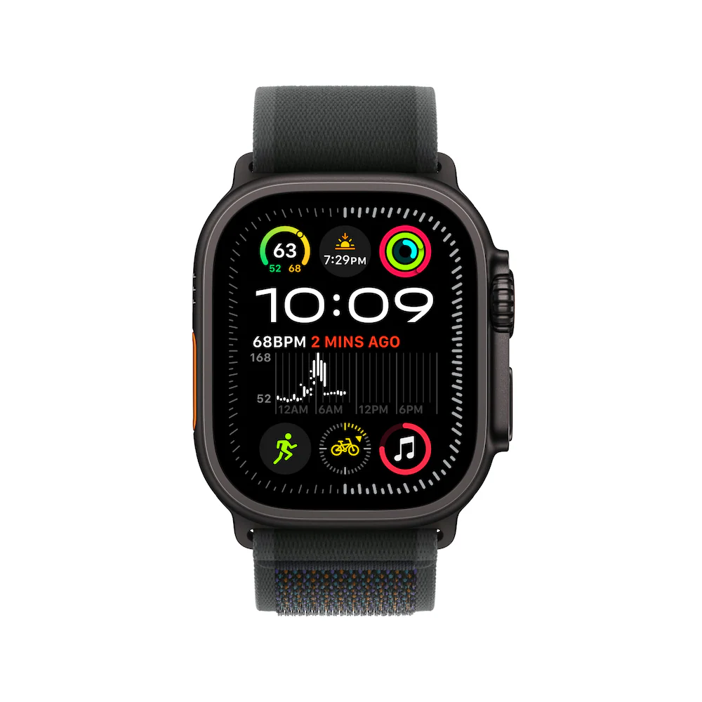 Apple Watch Ultra 2 Black Titanium Case with With Trail Loop - Image 2