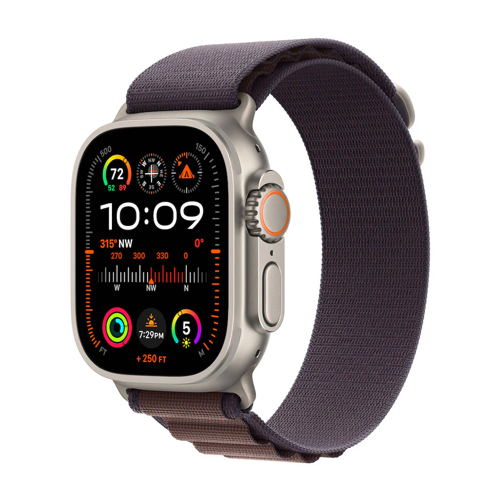 Apple Watch Ultra 2 Titanium Case with Alpine Loop - Indigo