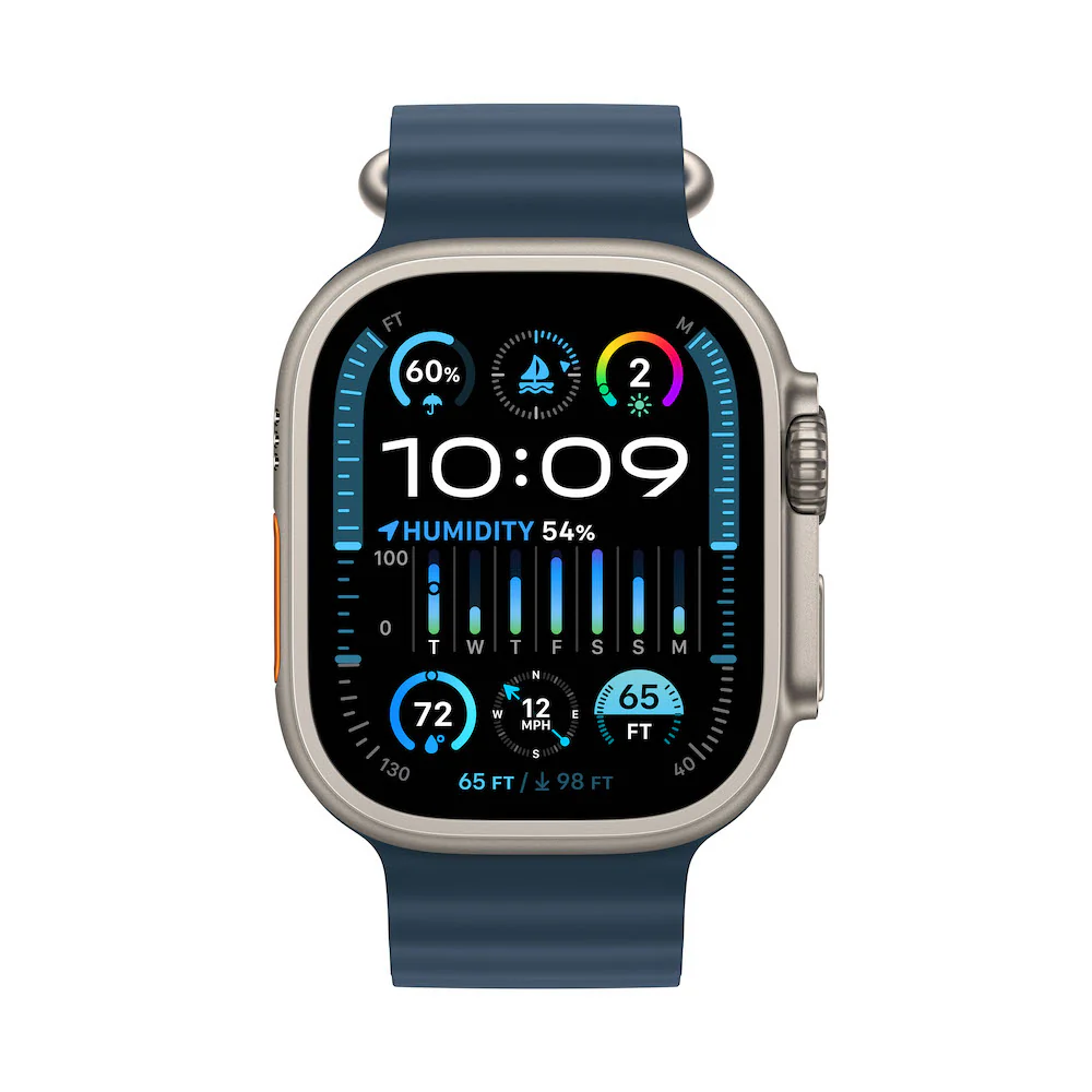 Apple Watch Ultra 2 Titanium Case with Ocean Band - Image 4