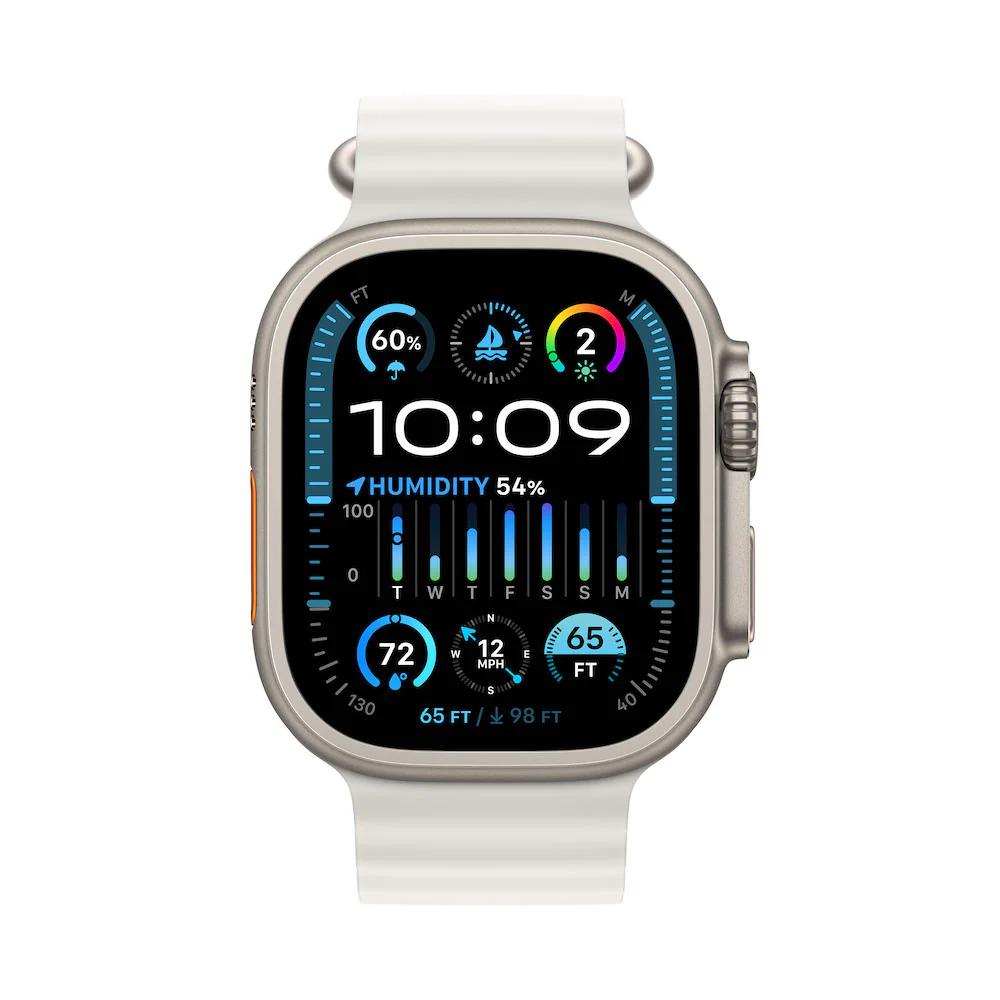 Apple Watch Ultra 2 Titanium Case with Ocean Band - Image 8