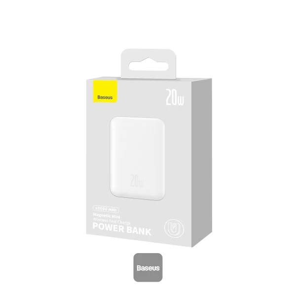 Baseus Magnetic Power Bank 20W | 10000mAh - White - Image 3