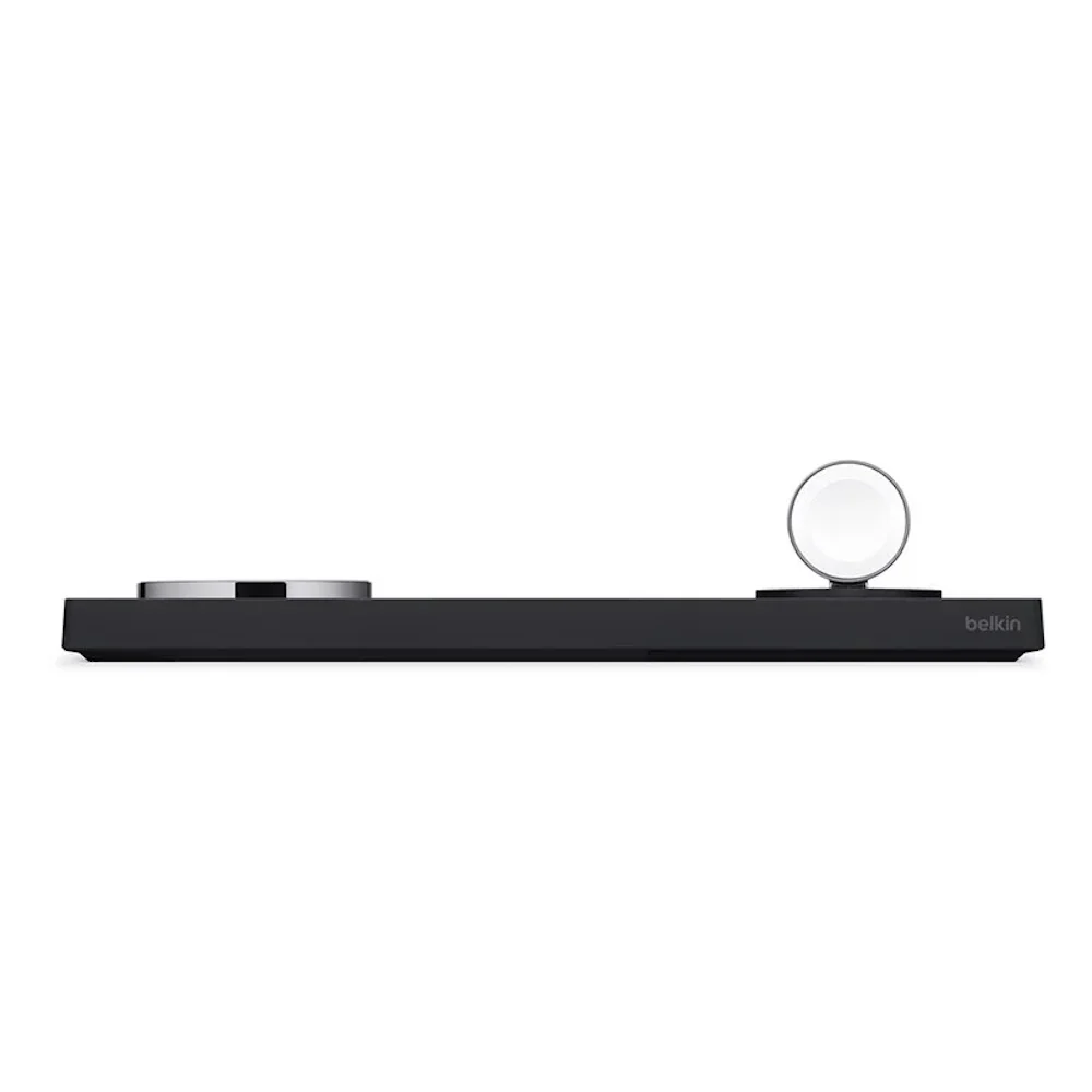 Belkin 3-in-1 Wireless Charging Pad with MagSafe - Black - Image 2