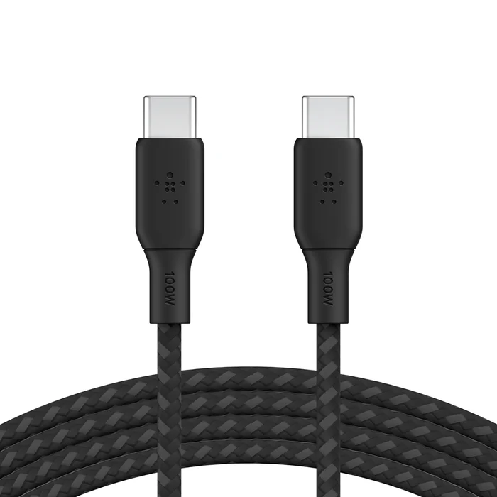 Belkin Boost Charge Braided USB-C to USB-C Cable 100W PD (2m)