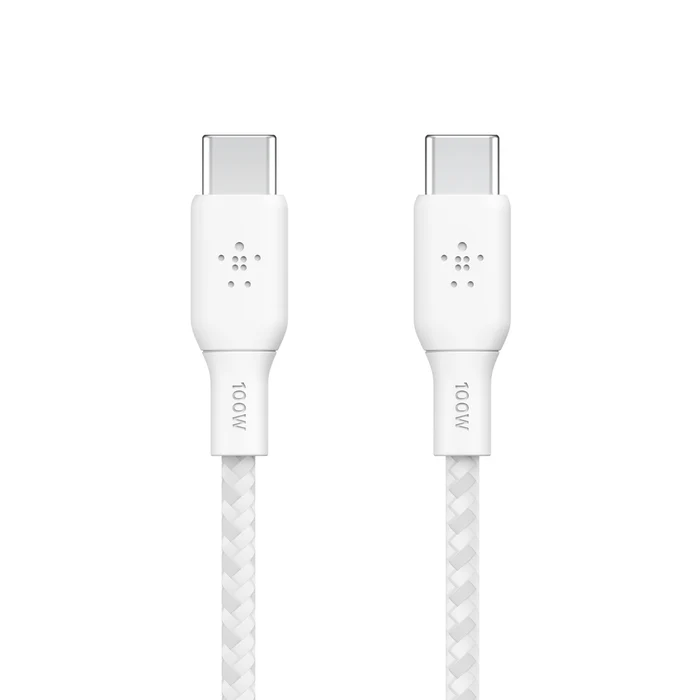 Belkin Boost Charge Braided USB-C to USB-C Cable 100W PD (2m) - Image 3