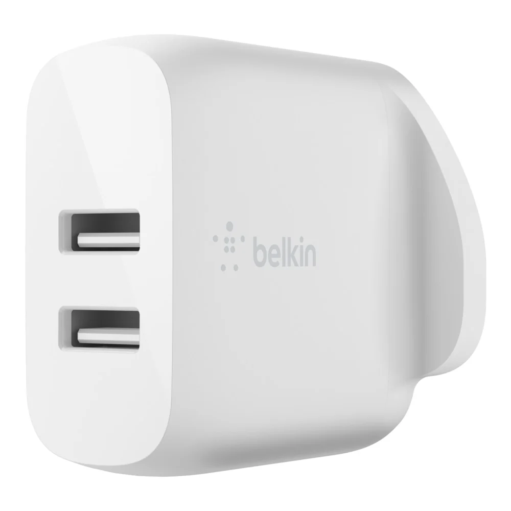 Belkin Dual USB-A Wall Charger 24W + USB-A To Lightning Cable - Image 4