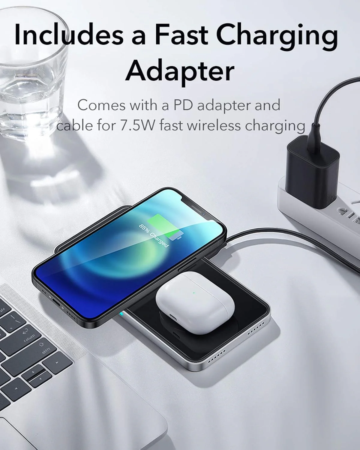ESR HaloLock 2-in-1 Magnetic Wireless Charging Station - Image 3