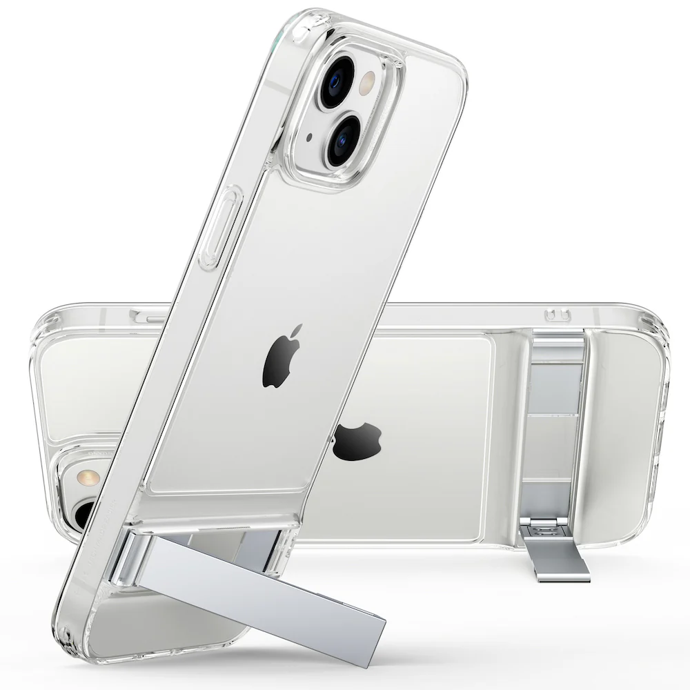ESR iPhone 14 Plus Metal Kickstand Case - Clear