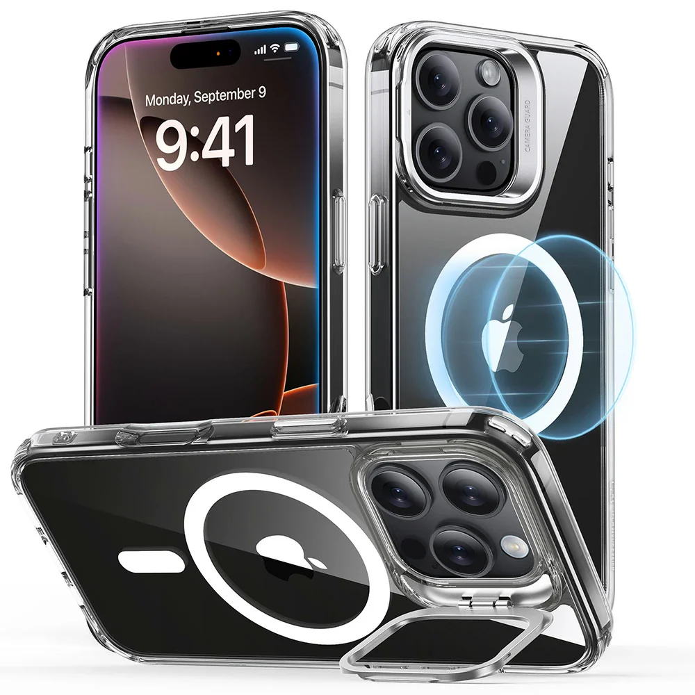 ESR iPhone 16 Pro Classic Hybrid Case with Stash Stand - Image 2