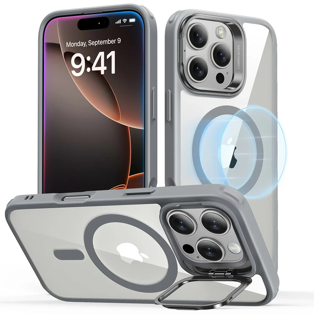 ESR iPhone 16 Pro Classic Hybrid Case with Stash Stand - Image 3