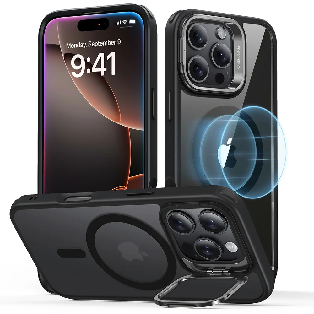 ESR iPhone 16 Pro Max Classic Hybrid Case with Stash Stand - Image 2