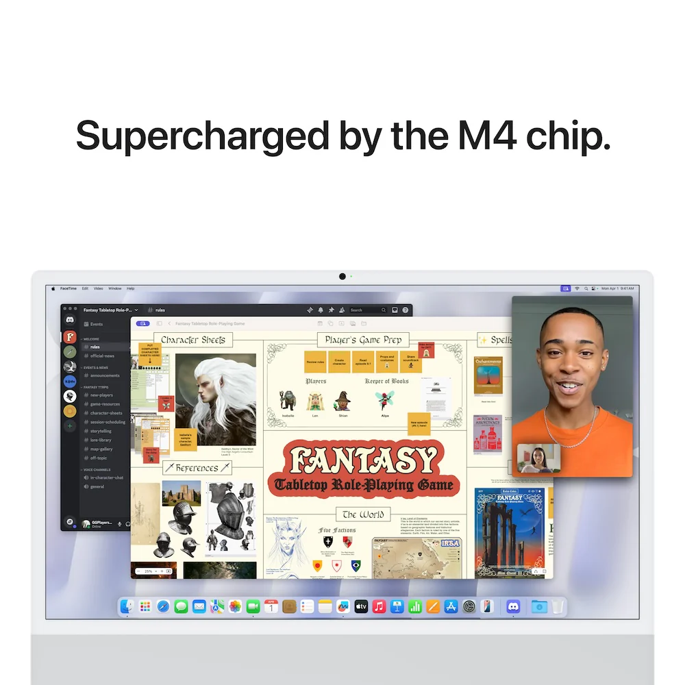 iMac with Retina 4.5K display | Apple M4 Chip | 8- Core CPU | 8-Core GPU | 16GB | 256GB - Image 33