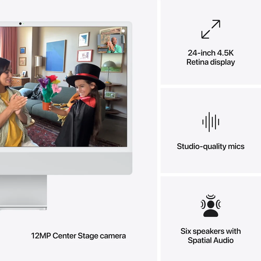 iMac with Retina 4.5K display | Apple M4 Chip | 8- Core CPU | 8-Core GPU | 16GB | 256GB - Image 34