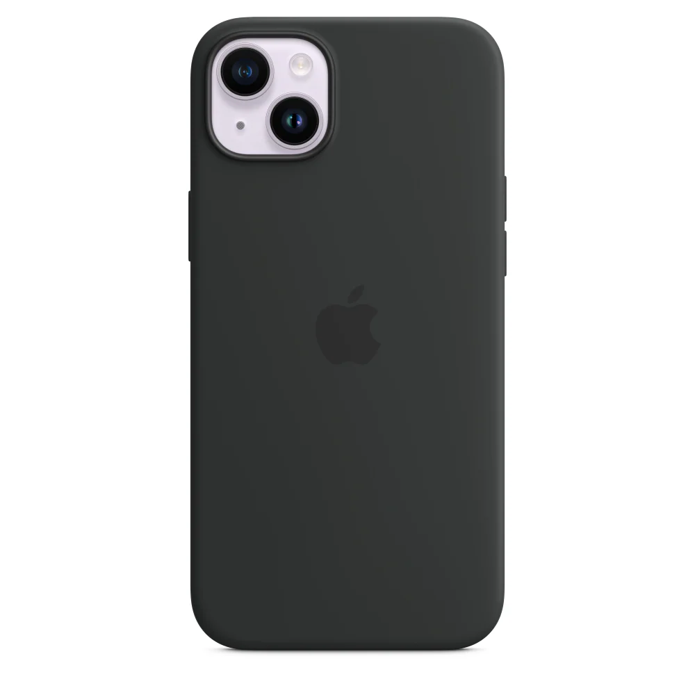 iPhone 14 Plus Silicone Case with MagSafe - Midnight - Image 3