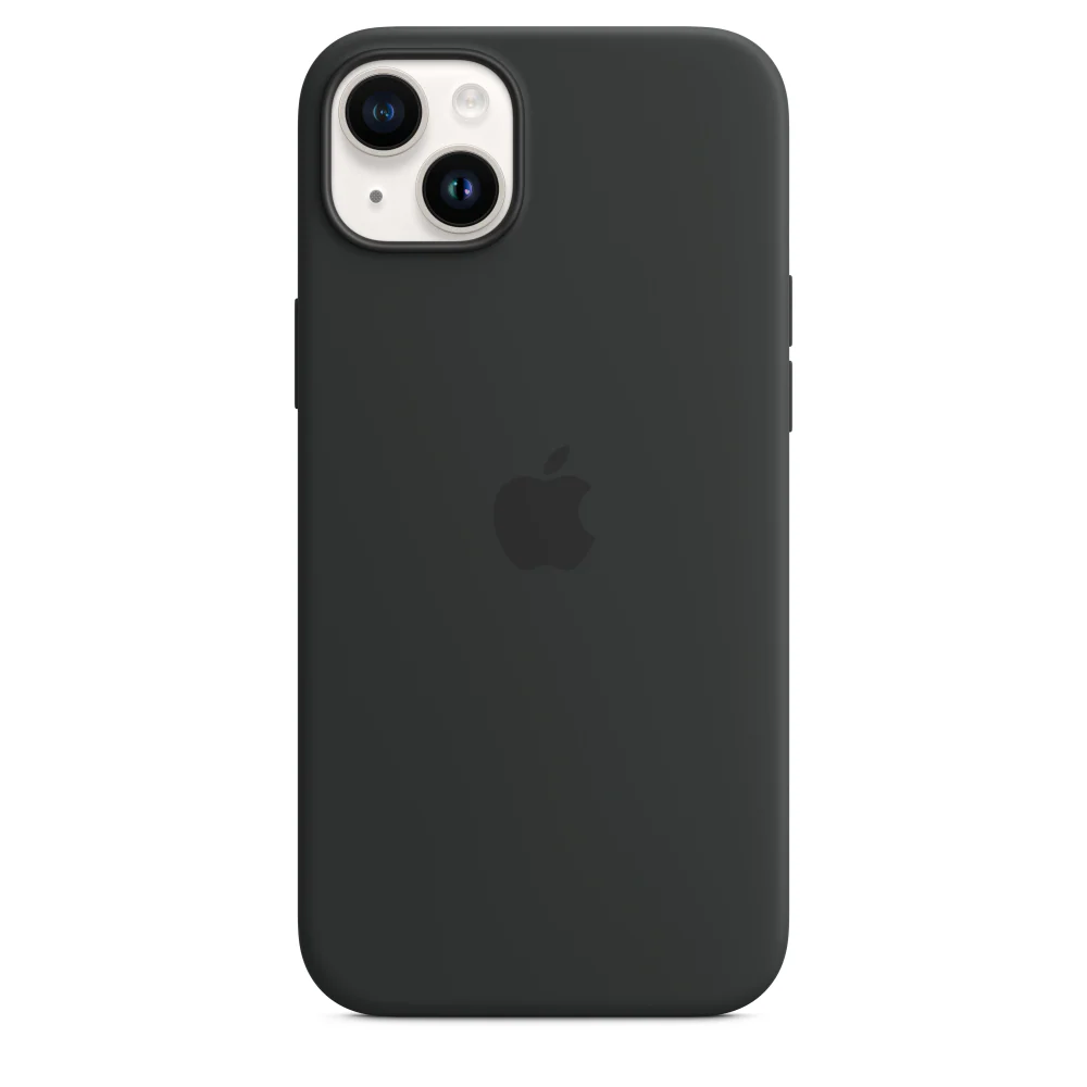 iPhone 14 Plus Silicone Case with MagSafe - Midnight - Image 4