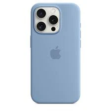 iPhone 15 Pro Silicone Case with MagSafe - Winter Blue