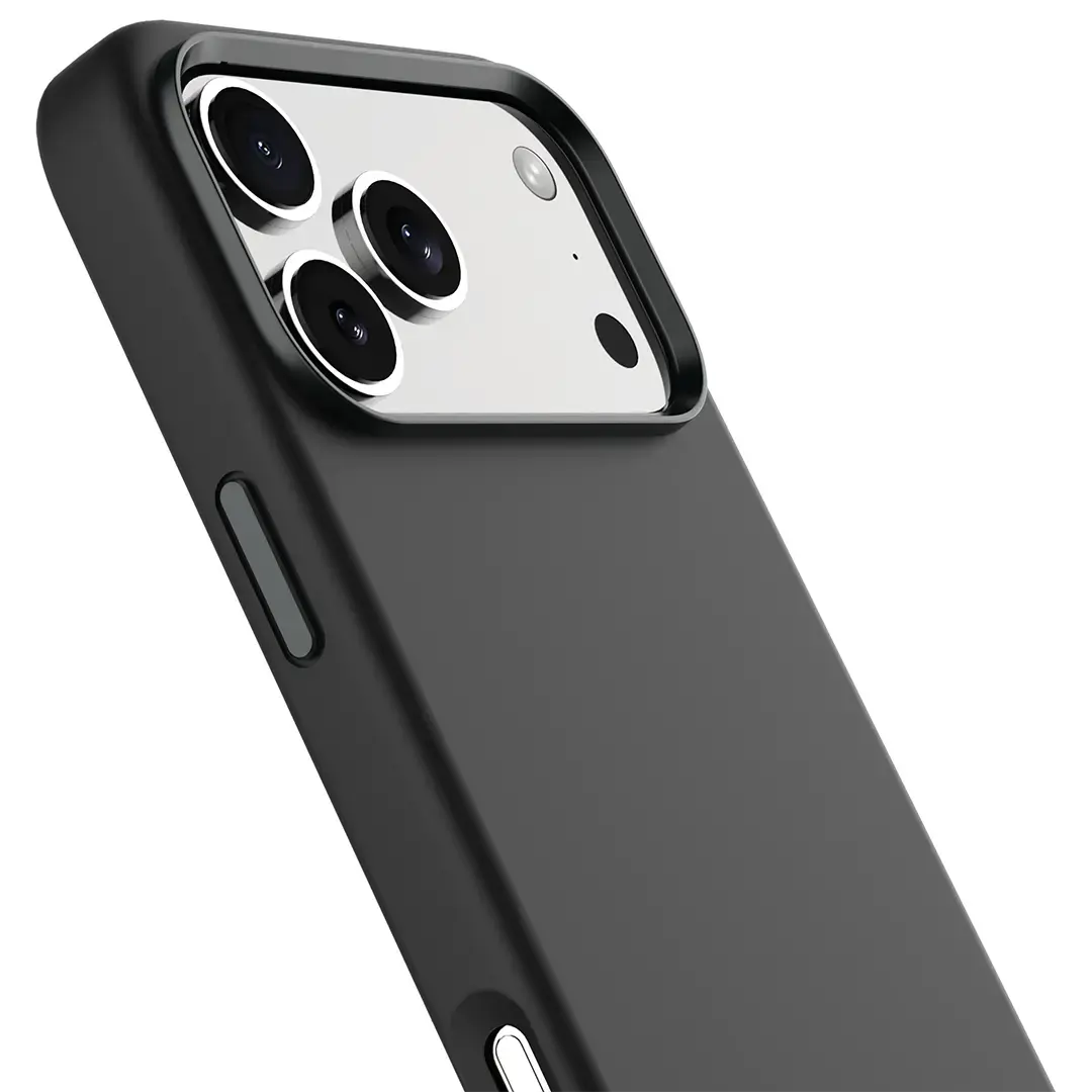 Levelo Iris Magsafe Liquid Silicone Case for 17 Pro Max Black - Image 3