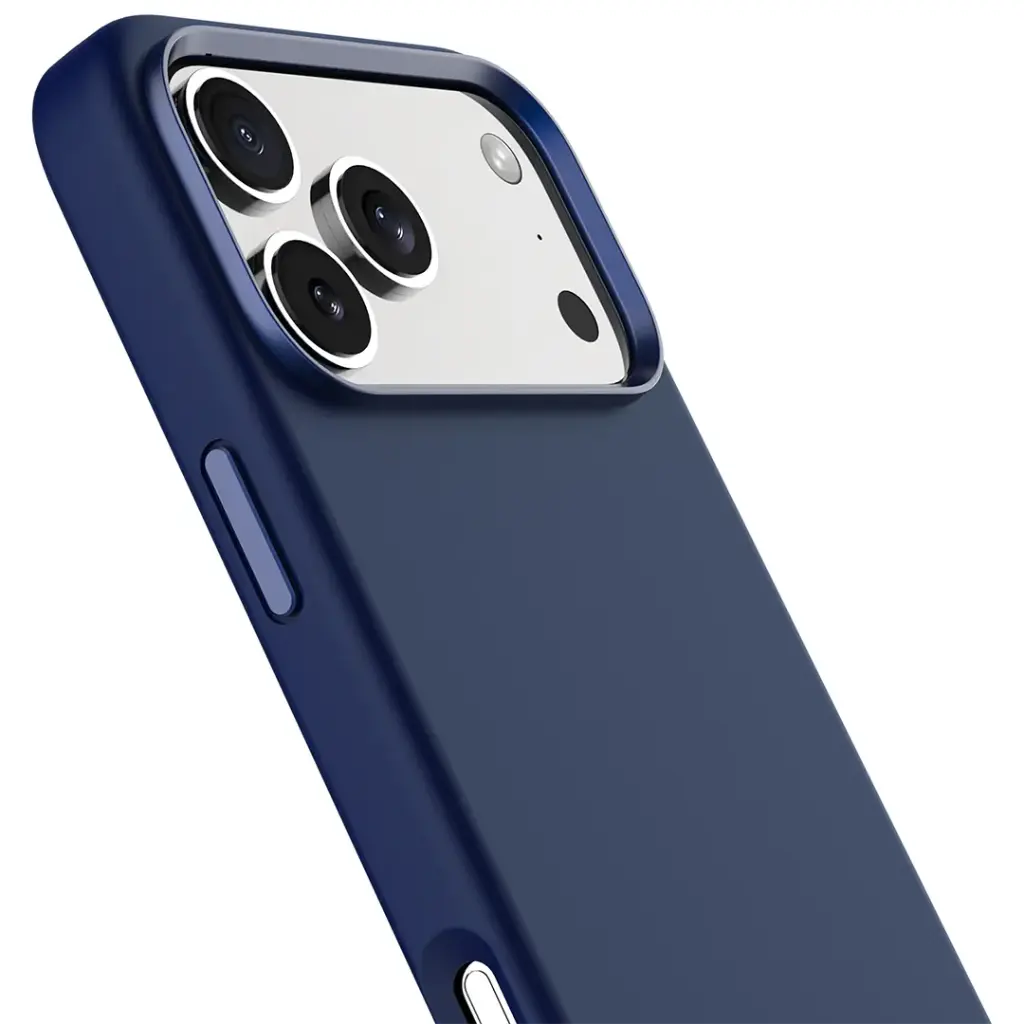 Iris Magsafe Liquid Silicone Case for 17 Pro Max Blue - Image 3