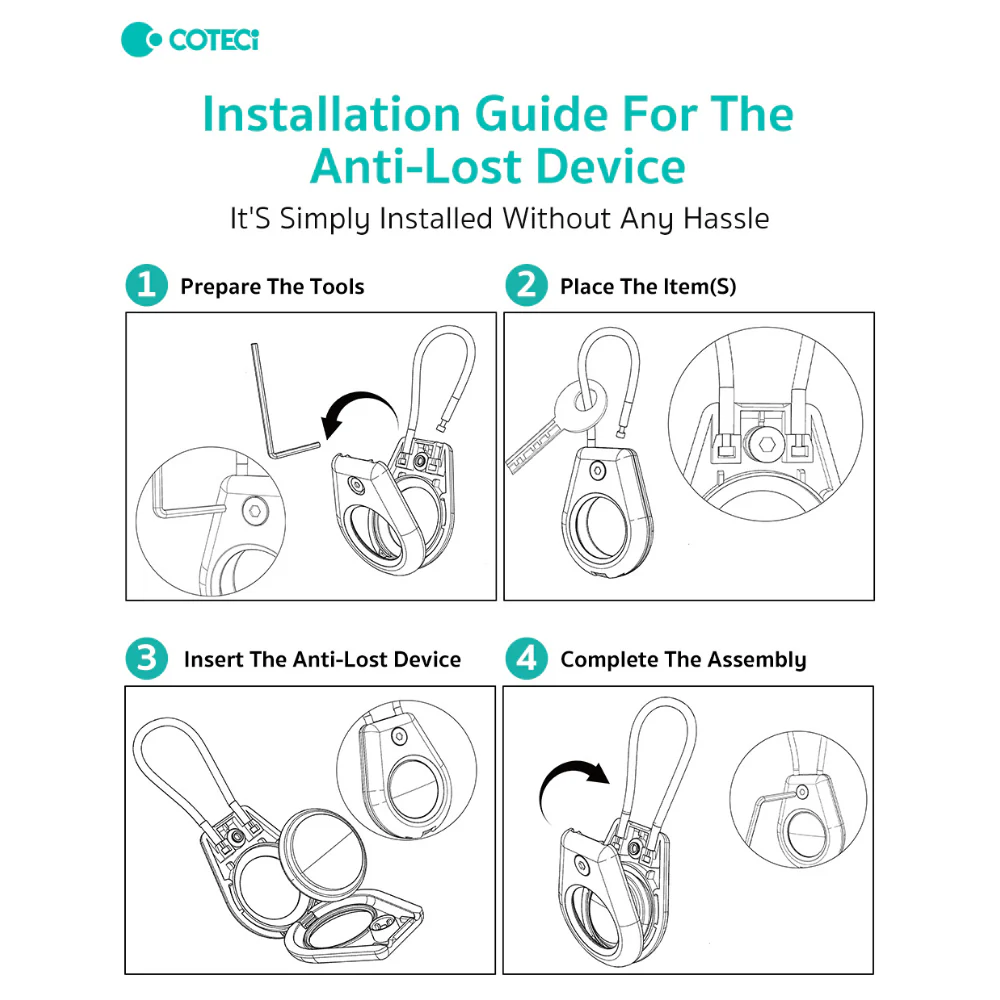 Steel Wire Rope Protective Case for AirTag - Image 4