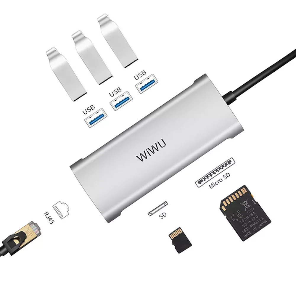 Wiwu Alpha 6-in-1 USB-C Adapter - Image 3